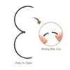 Unique Bargains Carbon Steel Loose Leaf Binder Snap Shower Curtain Rings 20 Pcs - 4 of 4