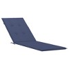 vidaXL Deck Chair Cushion Navy Blue Oxford Fabric - 2 of 4