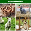 Wire Mesh Fence Roll Galvanized Steel Poultry Netting, Metal Wire Hardware Cloth Fence for Garden Yard Animals Plants Protection, Farm Fencing - 2 of 4