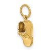 Black Bow Jewelry 14k Yellow Gold Polished Single Baby Shoe Charm or Pendant, 5mm - 4 of 4
