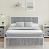 Bed Frame with Wave Wood Headboard Full Platform Bed Frame with Safe Rounded Corners and Under Bed Storage Strong Metal Slats Support No Box Spring N - 3 of 4