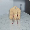 Silver Filigree Dangle Earrings | Gemstone & Crystal Earrings by Michelle Marie Boutique - 4 of 4