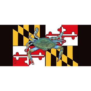 Briarwood Lane Everyday Maryland Crab Mini Mat 22x10 Indoor Outdoor Doormat - 1 of 3