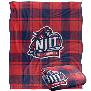 New Jersey Institute Of Technology Campus Plaid Spirit Silky Touch Super Soft Throw Blanket 50x60 - 1 of 4