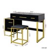 NicBex Modern Makeup Vanity Set with Mirror, 4-Drawer Dresser Table & Nightstand, Bedroom Storage Cabinet, Dresser for Bedroom - 4 of 4