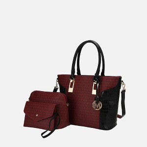 MKF Collection Shonda 3PC Tote with Cosmetic Pouch & Wristlet by Mia K - 1 of 4