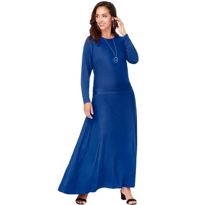 Jessica London Women's Plus Size 2-Piece Dolman Sleeve Skirt Set