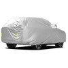 iMountek"Waterproof Full Coverage Car Cover with UV Protection, Reflective Strips & Installation Straps"Silver - 2 of 4