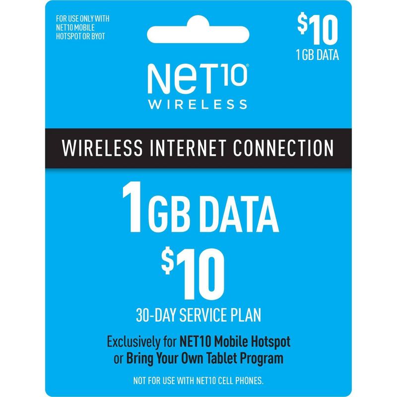 Net10 Mobile Hotspot Data Prepaid Card (Email Delivery), 1 of 7