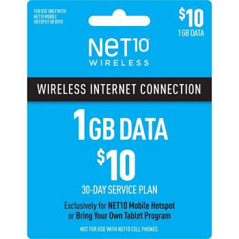 Net10 Mobile Hotspot Data Prepaid Card (Email Delivery)