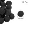 Unique Bargains Home Crafts Handcrafts Project DIY Polyester Felt Balls Beads 100 Pcs - 2 of 4