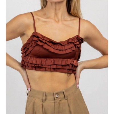Women's TIERED WOVEN CAMI TOP - ENDLESS BLU.