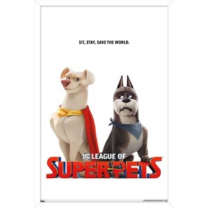 Trends International DC Comics Movie DC League of Super-Pets - Krypto and Ace Framed Wall Poster Prints - 1 of 4