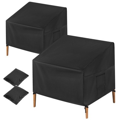 Unique Bargains M Outdoor Waterproof Durable Portable Patio Chair Cover 39 x 38 x 37 Inch 2 Pack
