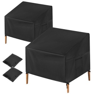 Unique Bargains M Outdoor Waterproof Durable Portable Patio Chair Cover 39 x 38 x 37 Inch 2 Pack - 1 of 4
