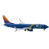 Boeing 737-800 Commercial Aircraft "Southwest Airlines" Blue with Striped Tail 1/400 Diecast Model Airplane by GeminiJets - 3 of 3
