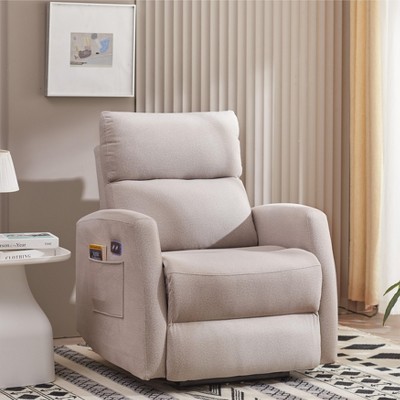 Recliner Chair,Fabric Power Recliner,Adjustable Modern Reclining Chair with Footrest for Adults,for Living Room,Medium