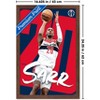 Trends International NBA Washington Wizards - Alexandre Sarr 25 Framed Wall Poster Prints - 3 of 4