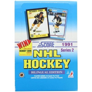 Score NHL 1991-92 Score Hockey Series 2 Bilingual Wax Box - 1 of 3