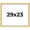 PosterPalooza | Photo Size Simple Gold Picture Frame - UV Acrylic, Foam Board Backing, Hanging Hardware - 2 of 4
