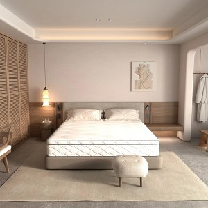 Wooakway King Size 79.9" L 76" W 12" H Hybrid Mattress in a Box with Gel Memory Foam Individually Wrapped Pocket Coils Innerspring - 1 of 4