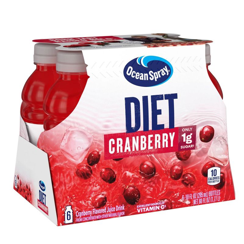 Ocean Spray Diet Cranberry Juice Cocktail - 6pk/10 fl oz Bottles, 3 of 7