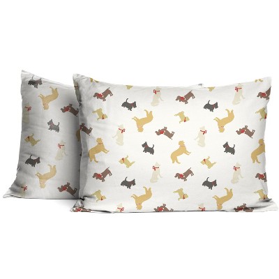 Holiday Dogs Heavy Weight Cotton Flannel King/California King Duvet Set