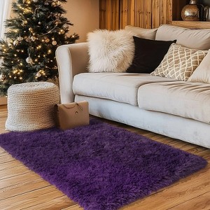 2x3 Fluffy Rug for Bedroom, Kids Room, Baby Room, Small Area Rug, Soft Rug - 1 of 4