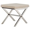 Ornelas Chrome Metal Base Stool - Inspire Q - 4 of 4