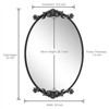 Apmir Oval High Quality Aluminum Alloy Framed French Cleat Mounted Baroque Wall Decor Bathroom Vanity Mirror with 3-Year Warranty - 3 of 4