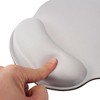 Insten Mouse Pad with Wrist Support and Keyboard Wrist Rest, Ergonomic, Easy Typing, Memory Foam For Gaming Office, Round, Gray - 4 of 4