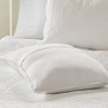 TopComfy Bedding Sets 3 Piece Reversible Scalloped Edge Quilt Set Blush Full Queen Muted Scalloped Stitching For Bedroom, White, 17.72"*15.35"*6.3" - 3 of 4