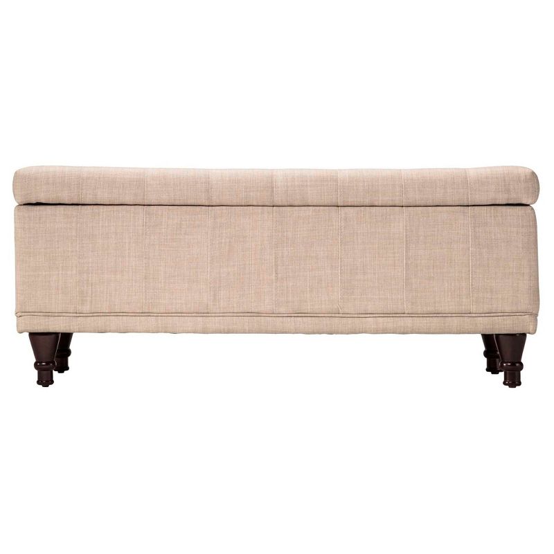 Hartley Tufted Linen Benches - Beige - Inspire Q, 3 of 10