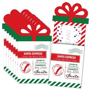 Big Dot of Happiness Santa's Special Delivery - From Santa Claus Christmas Money and Gift Card Sleeves - Nifty Gifty Card Holders - 8 Ct - 1 of 4
