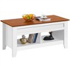 Yaheetech Lift Top Coffee Table with Storage & 2 Open Shelves for Living Room, Reception Room, Office - 2 of 4