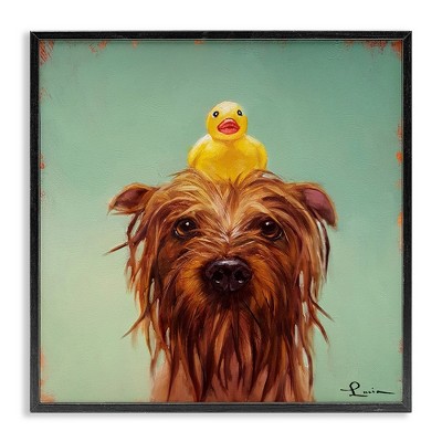 Stupell Industries Wet Dog with a Rubber Ducky, 24" x 24"