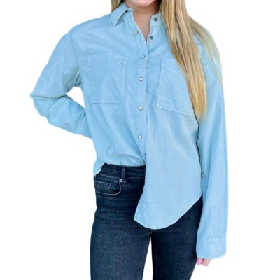 Women's Cord Tucker Shirt - Dylan