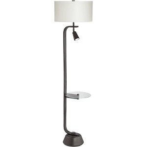 Pacific Coast Lighting 67" Glass Table Floor Lamp with Reading Light - 1 of 4