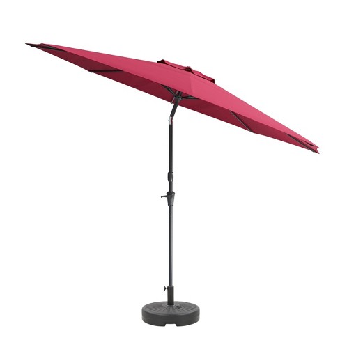 CorLiving 10ft Wind Resistant Tilting Sand Grey Outdoor Patio Umbrella