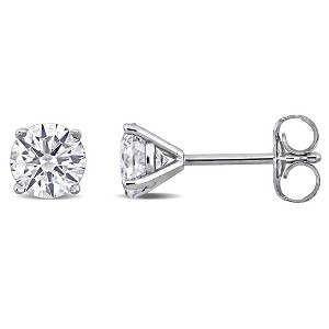 EVERLY JEWELRYR | 14K White Gold 1 CT Lab Grown Diamond TW Stud Earring - 1 of 4