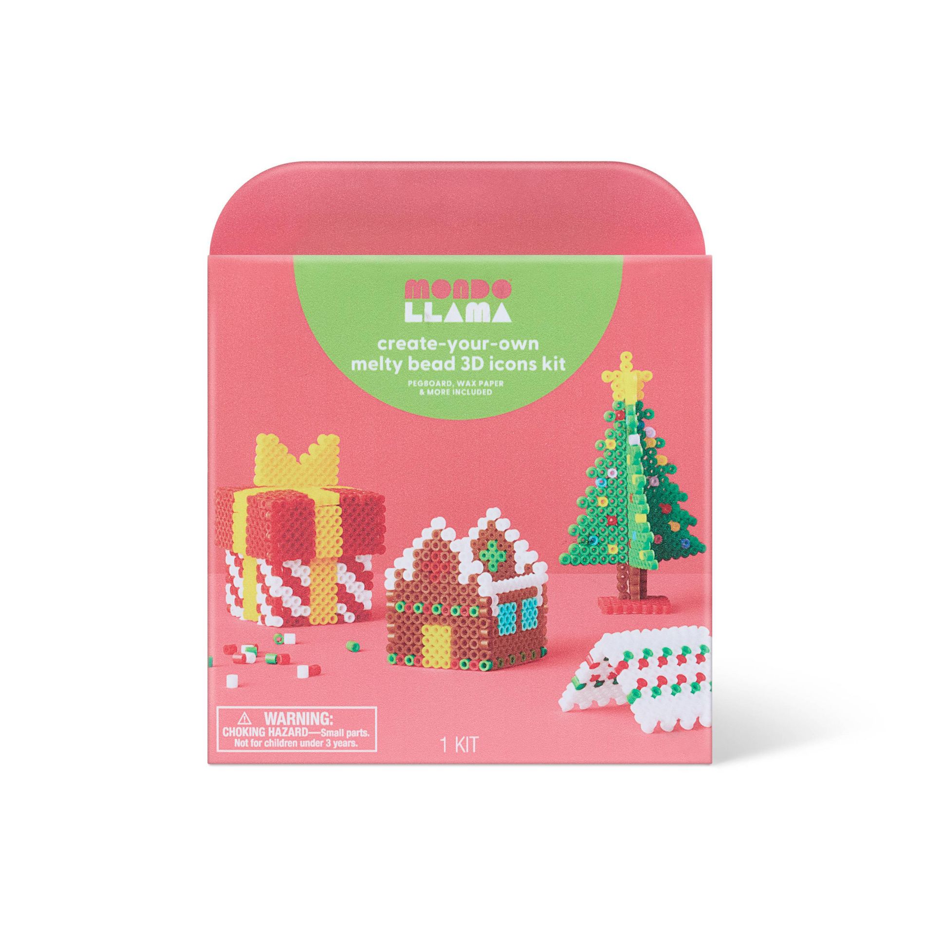 Christmas Craft 3D Melty Beads Holiday Activity Kit - Mondo Llama™