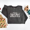 Simply Sage Market Women's  Garment Dyed Graphic Sweatshirt Embroidered Merry Christmas - 3 of 4