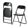 Homy Casa Set of 2 Metal Folding Dining Chairs with Padded Seat for Indoor or Outdoor Use - 2 of 4
