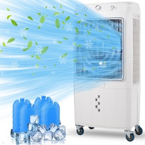 Evaporative Cooler, 4100CFM Evaporative Air Cooler with 15.8 Gallon Water Tank and 4 Ice Packs, 3 Modes & Wind Speeds, 3-IN-1 Evaporative Cooler - 1 of 4