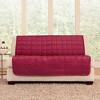 Antimicrobial Quilted Armless Loveseat Furniture Protector - Sure Fit - image 2 of 3