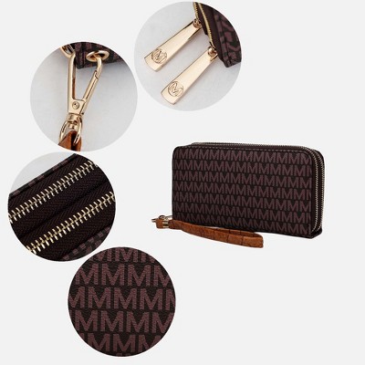 MKF Collection Wallet Wristlet Logo Print Vegan Leather, Noemy – MKF Collection by Mia K - Black — фото 3
