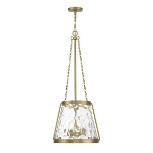 Savoy House Crawford 4 - Light Pendant in  Warm Brass - 1 of 4