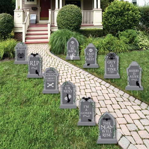 halloween headstones sayings