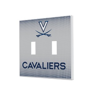 NCAA ACC Universities Linen Hidden-Screw Light Switch Plate for Double Toggle - 1 of 4