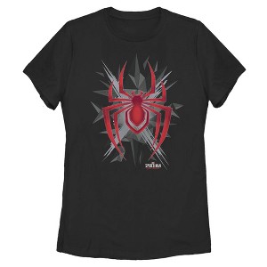 Women's Marvel Spider-Man: Miles Morales Shatter Logo T-Shirt - 1 of 3